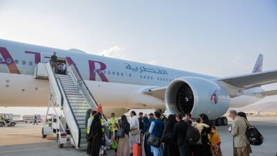 Из Афганистана в Катар вылетел пятый эвакуационный чартерный рейс
