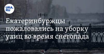 Екатеринбуржцы пожаловались на уборку улиц во время снегопада