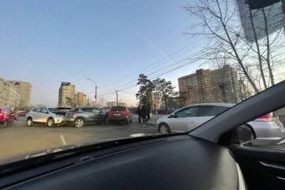 Три машины столкнулись на Подгорбунского в Чите