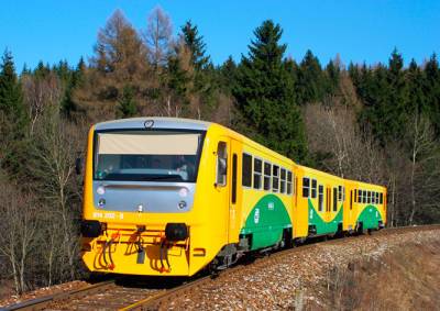В Чехии поезд остановился посреди леса. Закончилось горючее