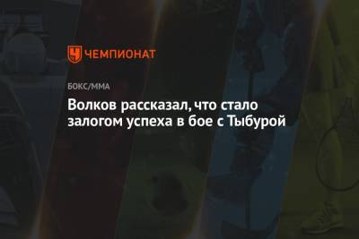 Волков рассказал, что стало залогом успеха в бое с Тыбурой