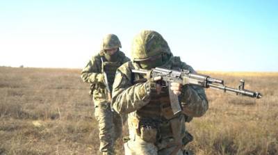 На Донбассе прошли боевые учения пограничников