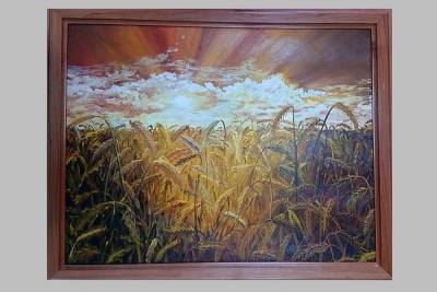 В фойе Минюста России висит картина смоленского осужденного «Золото в полях»