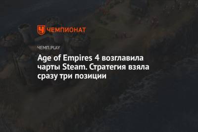 Age of Empires 4 возглавила чарты Steam. Стратегия взяла сразу три позиции