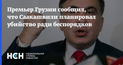 Премьер Грузии сообщил, что Саакашвили планировал убийство ради беспорядков