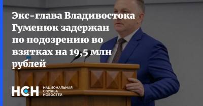 Экс-глава Владивостока Гуменюк задержан по подозрению во взятках на 19,5 млн рублей