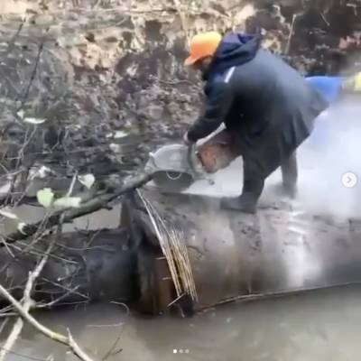 Аварию на Большом Невском водоводе в Тосненском районе устранили