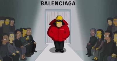Неделя моды в Париже: новую коллекцию Balenciaga показало семейство Симпсонов (видео)