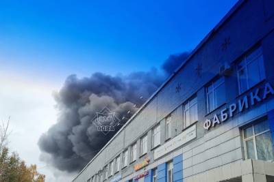В Пензе на территории фабрики игрушек по улице Калинина произошел пожар