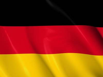 Парашютисты развернули в воздухе флаг Германии