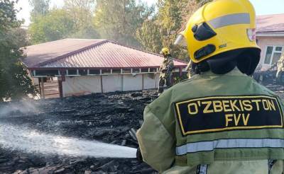 В детском саду в Самарканде произошел пожар, детей эвакуировали