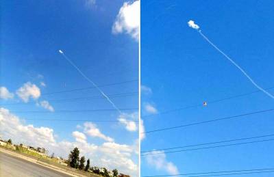 Отражение атаки: на фото попал момент перехвата неизвестного объекта в небе над Хмеймимом