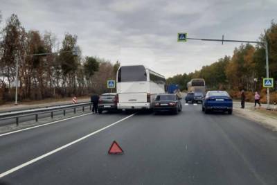 В Спасском районе Рязанской области рейсовый автобус попал в ДТП