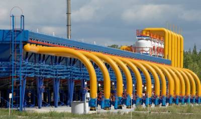 Украина приостановила закачку газа в хранилища