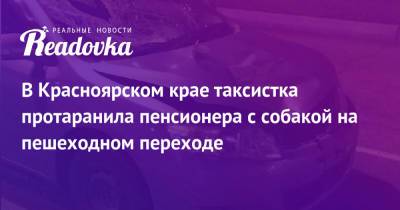 В Красноярском крае таксистка протаранила пенсионера с собакой на пешеходном переходе