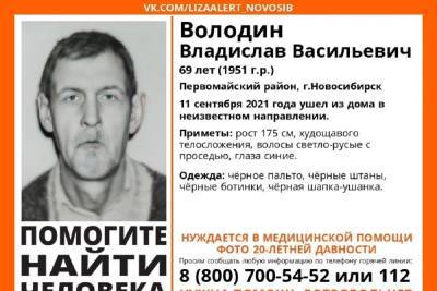 Пенсионер в ушанке без вести пропал в Первомайском районе Новосибирска