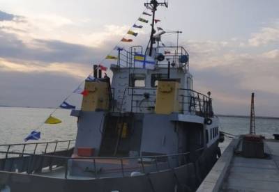 Флот ВМС Украины пополнился гидрографическим катером "Дмитрий Чубарь"