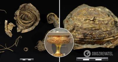 Археологи нашли в Австрии золотую чашу, которой около 3 тыс. лет – фото