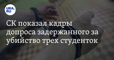 СК показал кадры допроса задержанного за убийство трех студенток. Видео