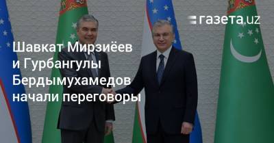 Шавкат Мирзиёев и Гурбангулы Бердымухамедов начали переговоры