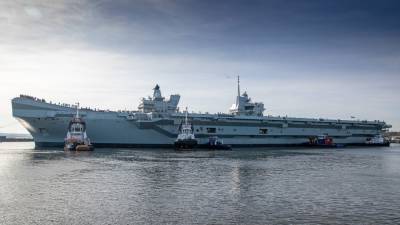 ВМС Британии отработали запуск реактивных беспилотников с авианосца Prince of Wales