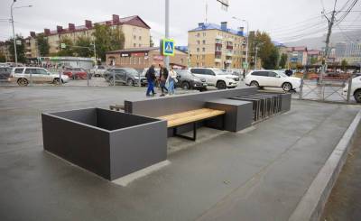 В Южно-Сахалинске устанавливают велопарковки по проекту кванторианцев