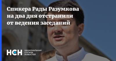 Спикера Рады Разумкова на два дня отстранили от ведения заседаний