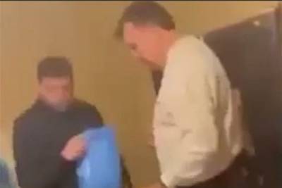 Опубликовано видео ареста Саакашвили в Грузии