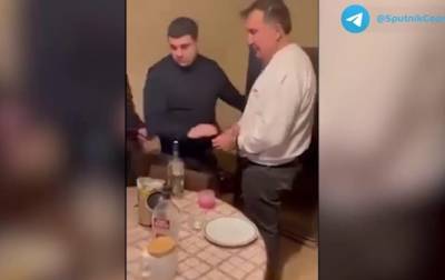 Появилось видео ареста Саакашвили в квартире