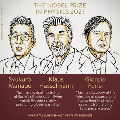 Нобелевская премия по физике присуждена за "моделирование климата Земли"
