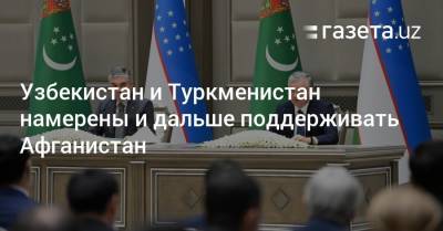 Узбекистан и Туркменистан намерены и дальше поддерживать Афганистан