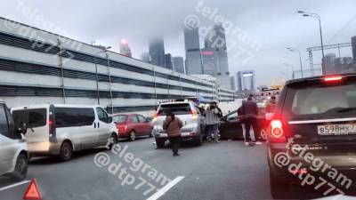 Опубликованы кадры массовой аварии на ТТК с участием автобуса