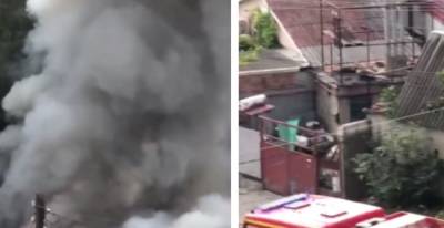 На Харьковщине сгорела фермерская техника, фото: слетелись спасатели
