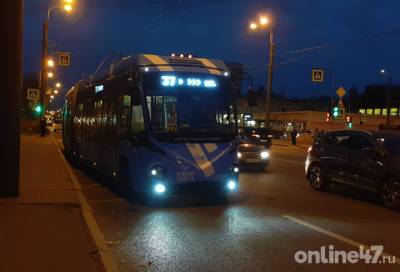 Пробка из троллейбусов образовалась в Красносельском районе в результате ДТП