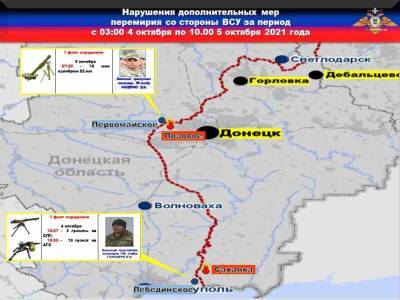 НМ ДНР: украинские каратели два раза нарушили режим прекращения огня