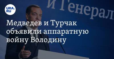 Медведев и Турчак объявили аппаратную войну Володину