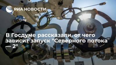 Депутат Завальный заявил, что запуск "Северного потока — 2" зависит от здравомыслия Европы