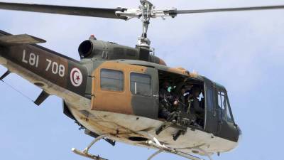 Три человека погибли в результате крушения военного вертолёта в Тунисе