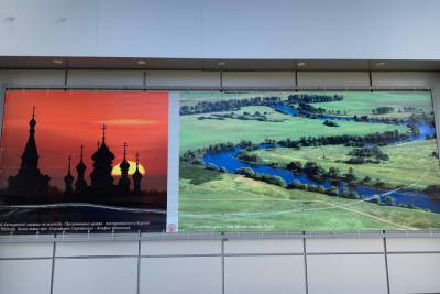 В Курске вандалы испортили плакаты с видами Соловьиного края