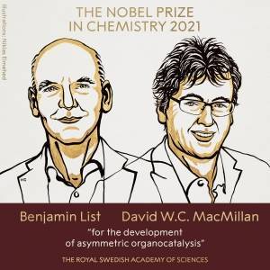 Названы лауреаты Нобелевской премии 2021 года по химии