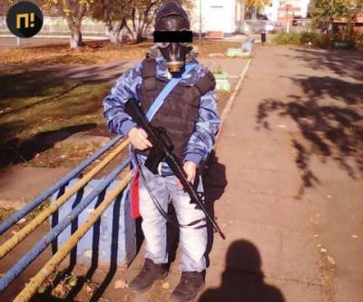 В Татарстане мальчик пришёл в школу в бронежилете и с автоматом