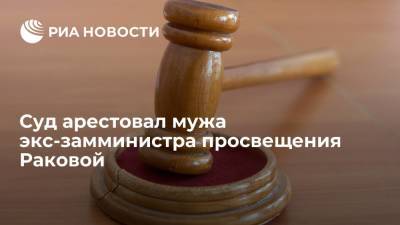 Суд в Москве арестовал мужа экс-замминистра просвещения Раковой Стеценко