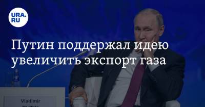 Путин поддержал идею увеличить экспорт газа