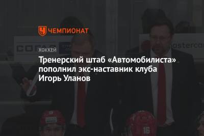 Тренерский штаб «Автомобилиста» пополнил экс-наставник клуба Игорь Уланов