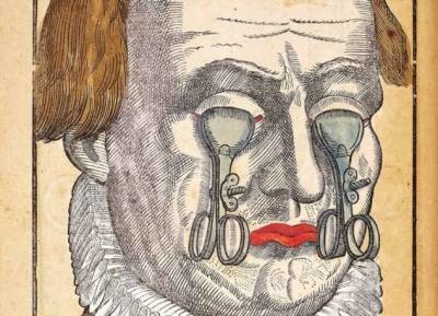 Жутковатая находка: сюрреалистические иллюстрации из учебника по офтальмологии XVI века (8 фото)
