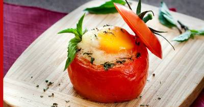 Яичница в помидорах: необычный рецепт традиционного завтрака