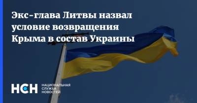 Экс-глава Литвы назвал условие возвращения Крыма в состав Украины