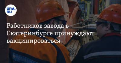 Работников завода в Екатеринбурге принуждают вакцинироваться