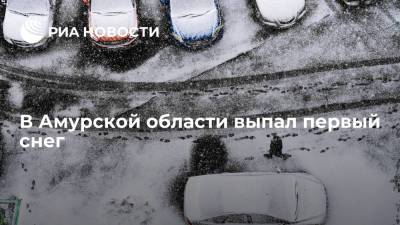 В нескольких районах Амурской области выпал первый снег