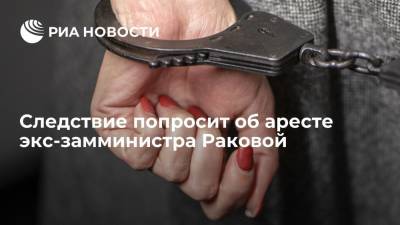 Следствие попросит об аресте экс-замминистра просвещения и экс-замглавы Сбербанка Раковой